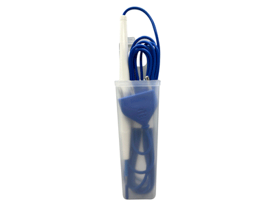 Electrosurgical Pencil Cautery with Safety Holster, With Tip Cleaner (Flat Tip/ Cautery Blade, Disposable)