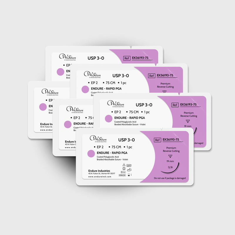 Rapid PGA Surgical Sutures (12 per box)