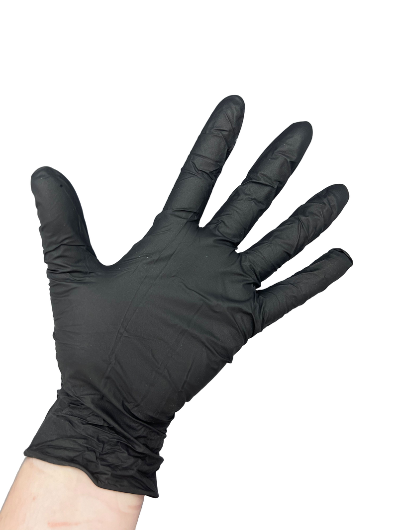 Clean Safety Black Nitrile Examination Gloves, 5.0 mil