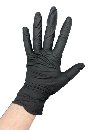 Clean Safety Black Nitrile Examination Gloves, 5.0 mil