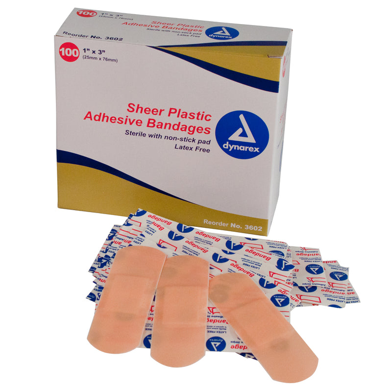 Dynarex Sheer Plastic Adhesive Bandages