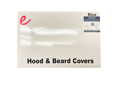 Disposable Surgeon Hood and Beard Cover, Blue