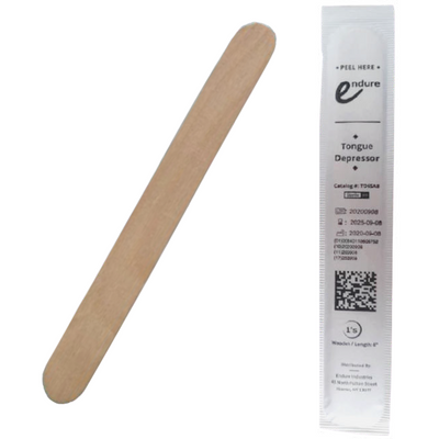 Tongue Depressor, (6", Sterile/Non-Sterile  - 100 per Box)