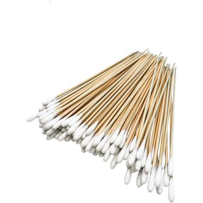 Cotton Tipped Wooden Applicator 6", (Non-Sterile - 100 per Box)